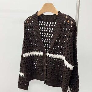 Brunello Cucinelli loose V-neck long-sleeved cardigan